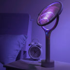 Genopladelig elektrisk myggeskræmmer med LED-lampe og justerbart hoved