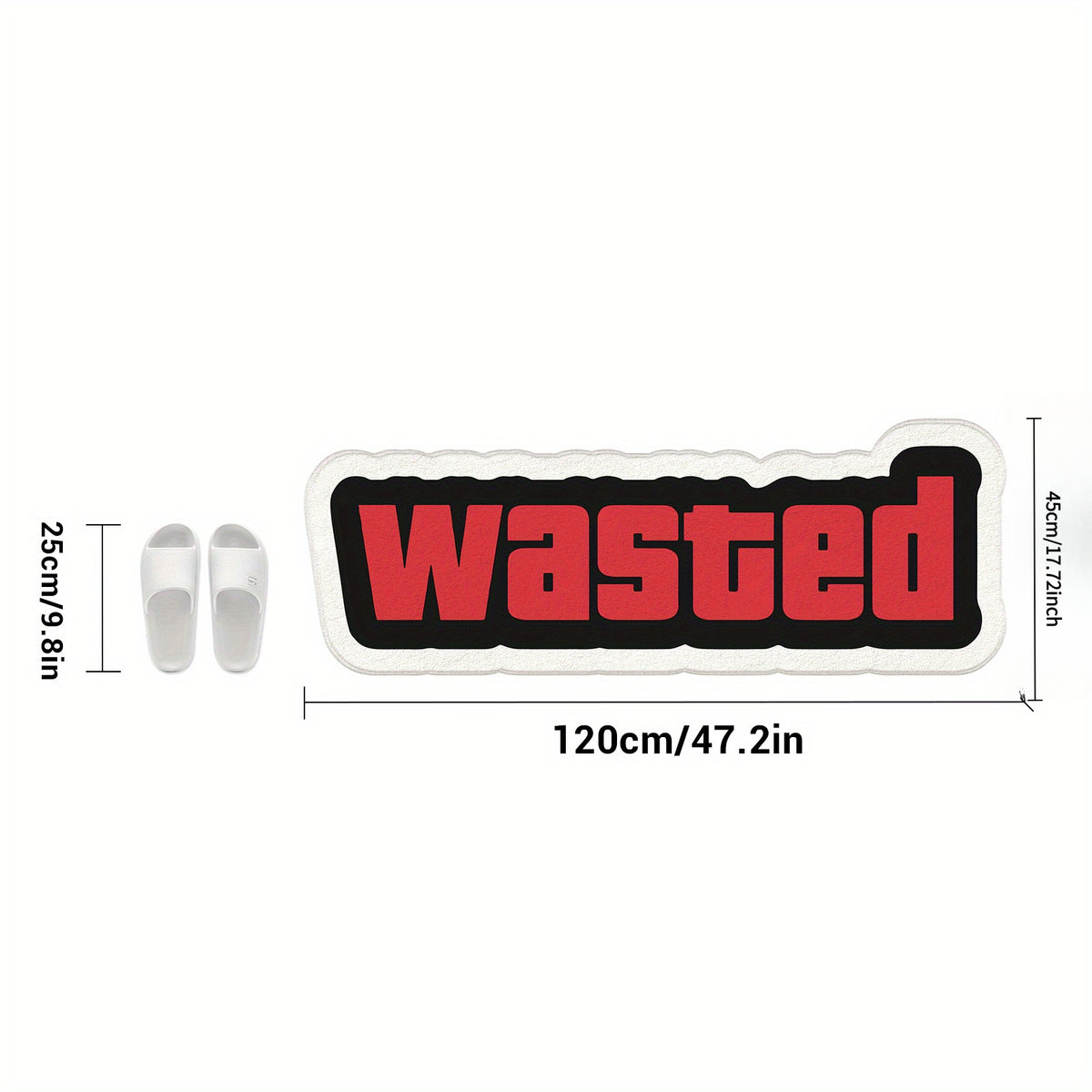 Graphic Typography Bedroom Rug