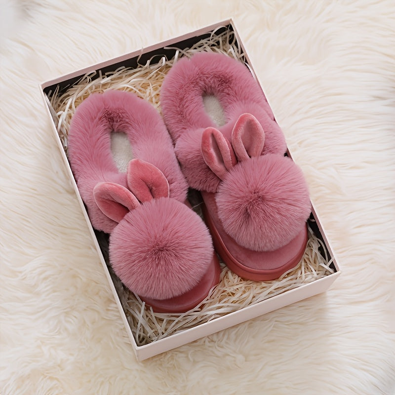Pantuflas de casa afelpadas con pompón