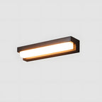 Solcellsdriven vägglampa med nedåtriktad belysning