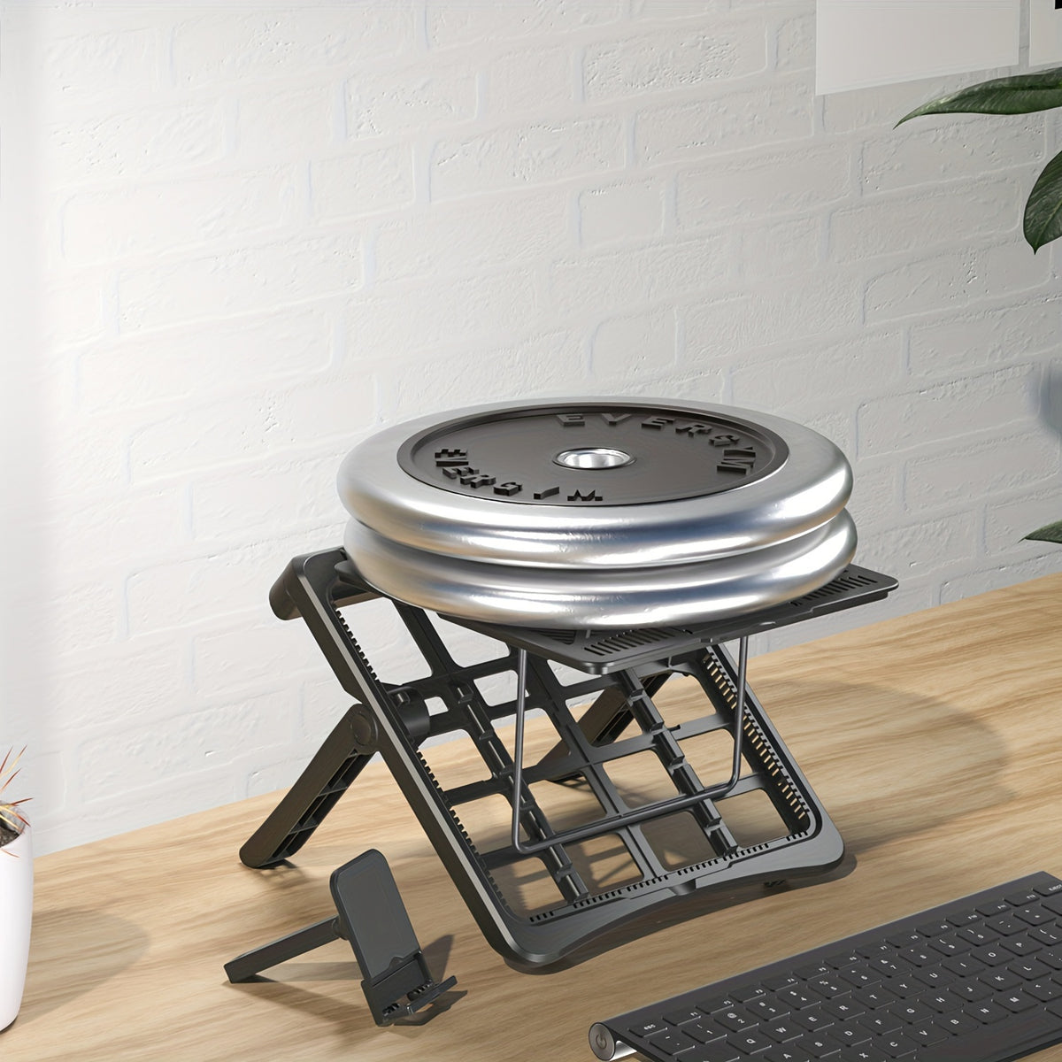 Adjustable Laptop Stand with Phone Holder