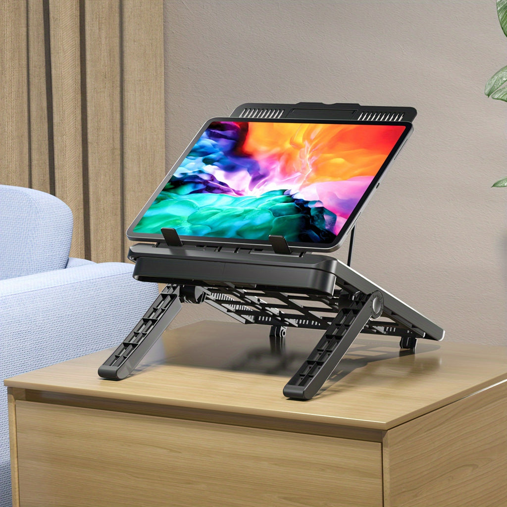 Adjustable Laptop Stand with Phone Holder