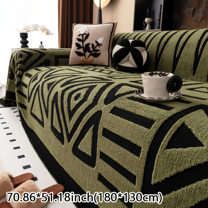 Geometric Pattern Sofa Cover