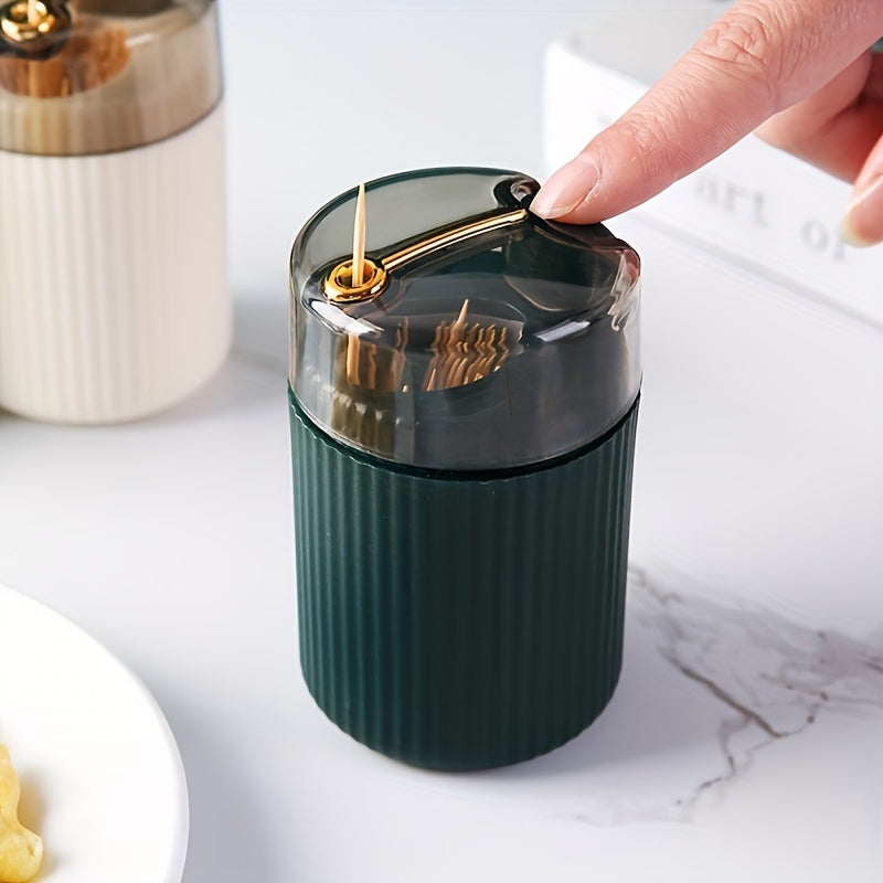 Tandstikdispenser med tryklåg
