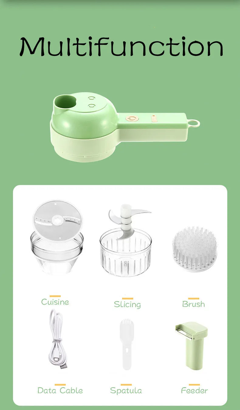 4-in-1 Cordless Electric Vegetable Chopper