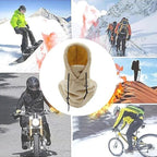 Plush Hooded Neck Warmer with Adjustable Drawcord