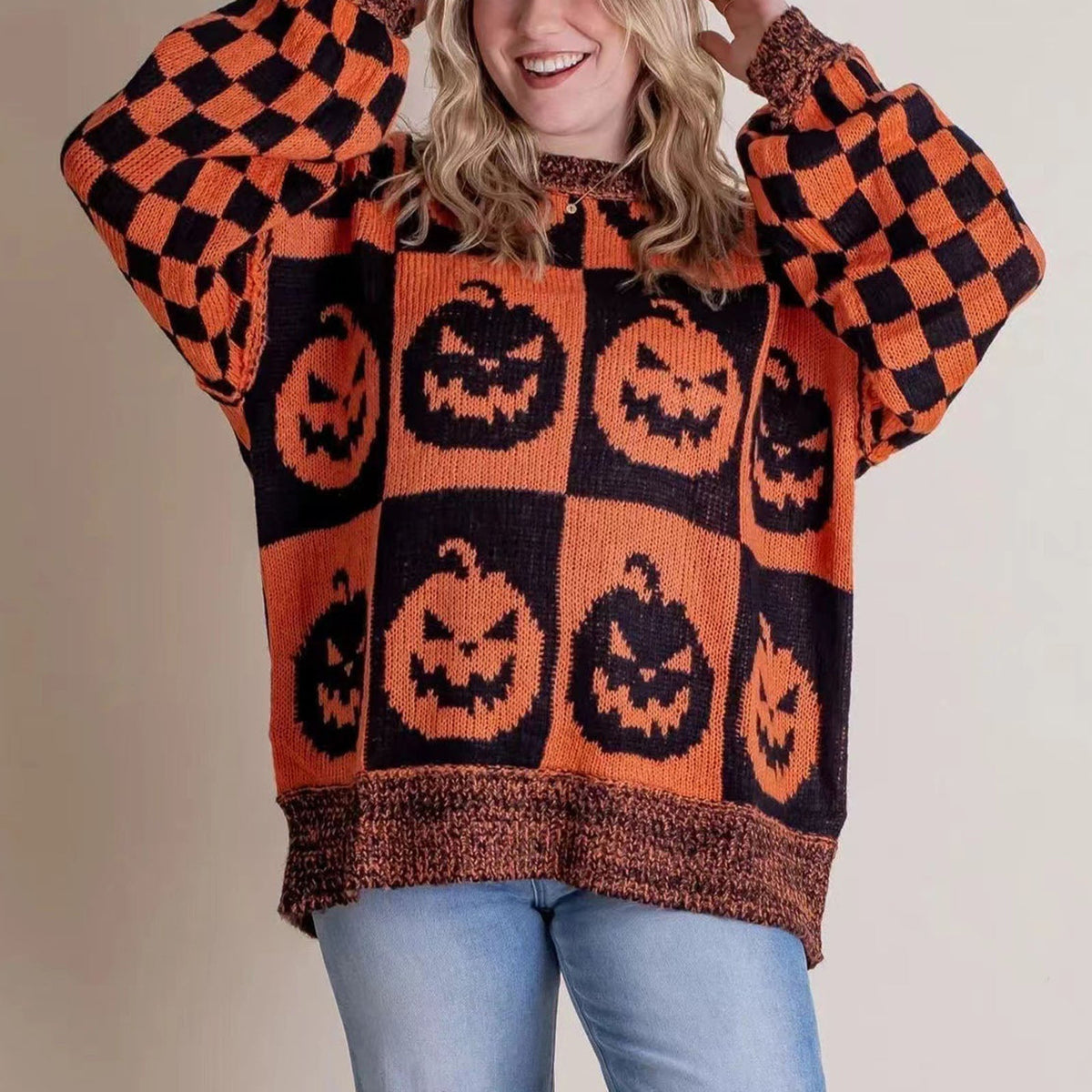 Women’s Halloween Pumpkin Sweater