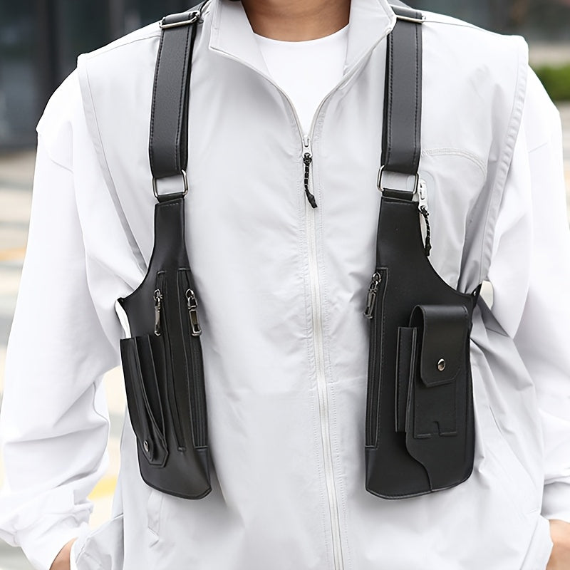 Bolso bandolera con múltiples bolsillos