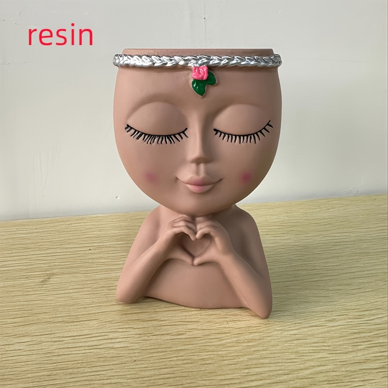 Face-Shaped Makeup Brush Holder