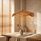 Pleciona lampa sufitowa wisząca