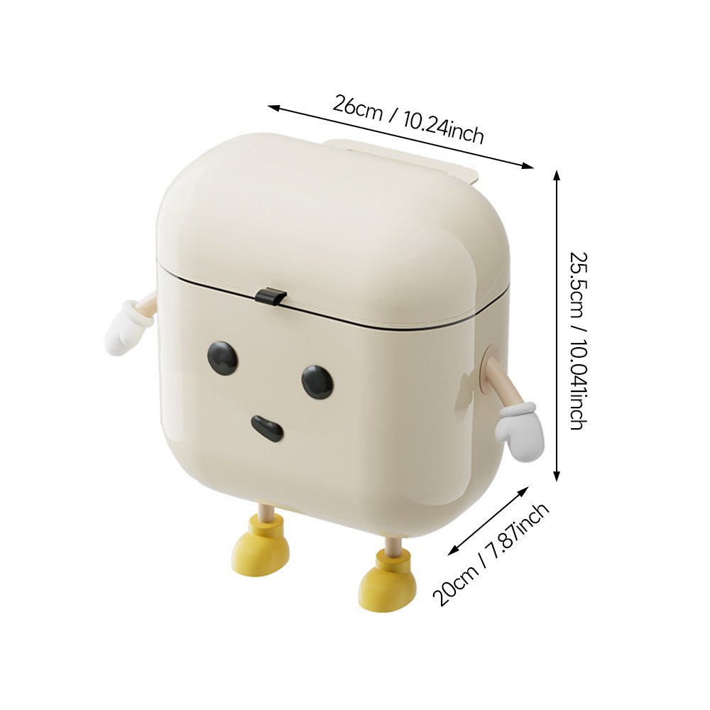 Wall-Mounted Kitchen Waste Bin with Lid