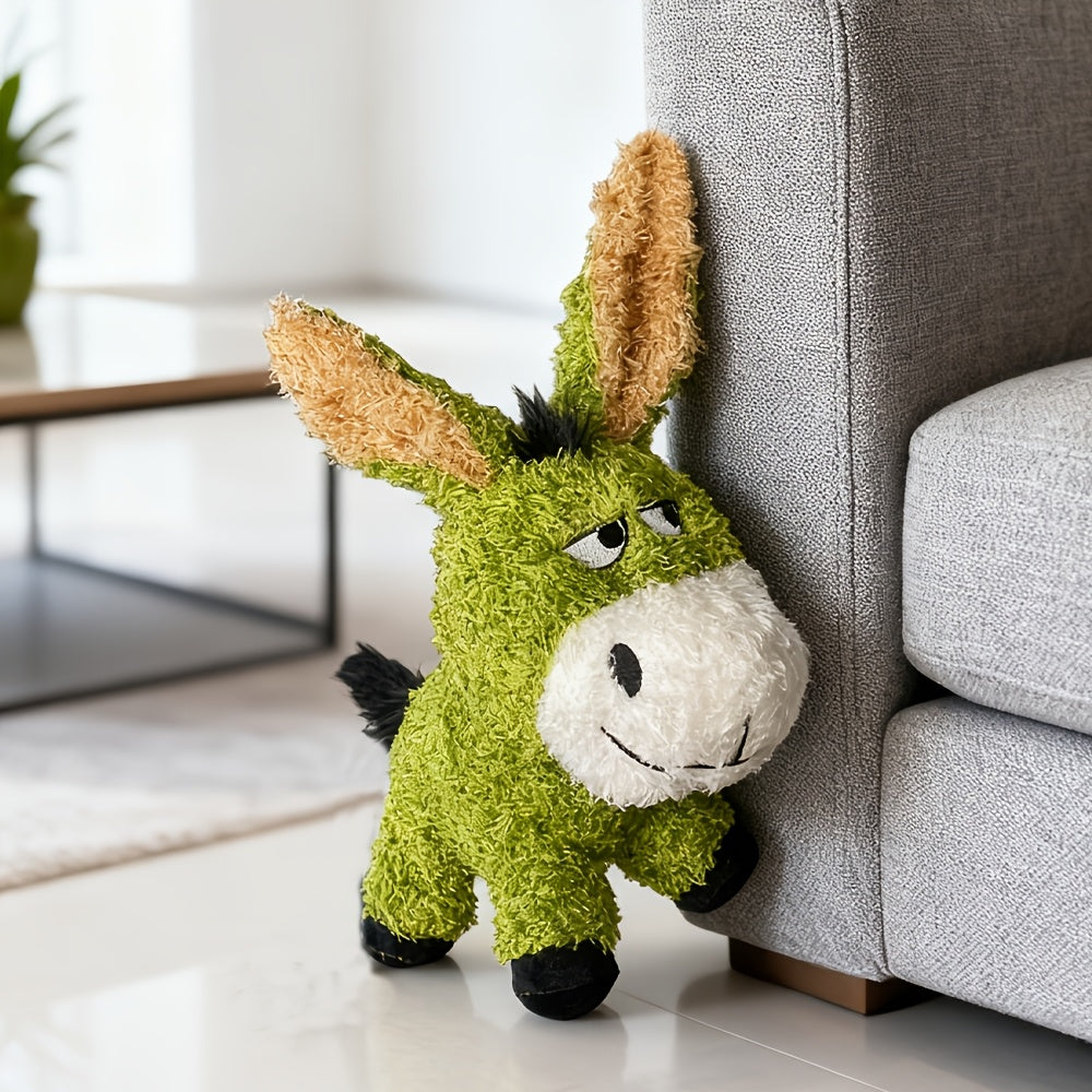Juguete de peluche para perros con forma de burro