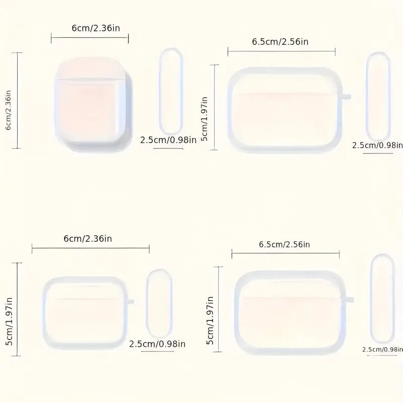 Croissantformet etui til høretelefoner