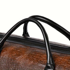 Bolsa de viaje con efecto de piel de cocodrilo