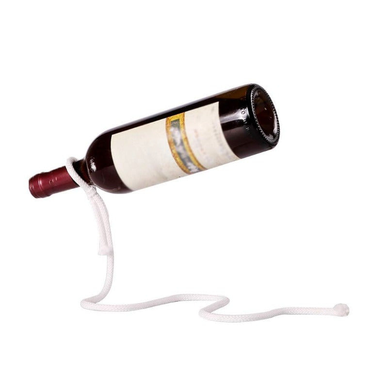 Soporte para botella con cuerda de equilibrio