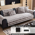 Plush Ribbed Sofa Cover