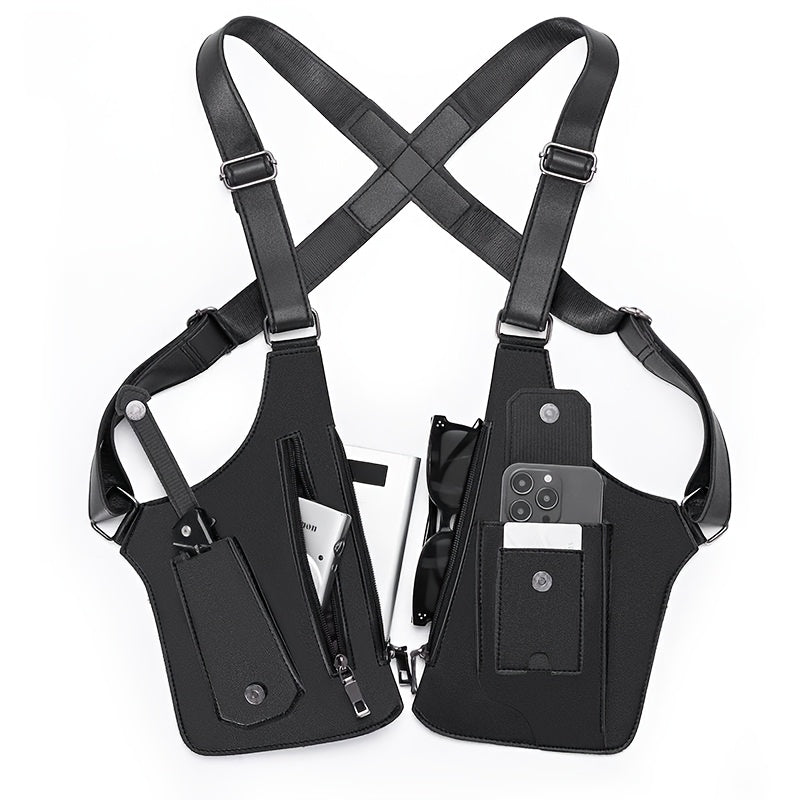 Bolso bandolera con múltiples bolsillos