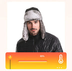 Faux Fur-Lined Winter Trapper Hat