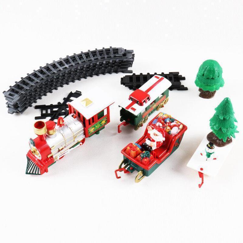 Set di trenino giocattolo per albero di Natale FestiveRail
