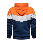Sweat à capuche à enfiler pour homme, à couleurs contrastées
