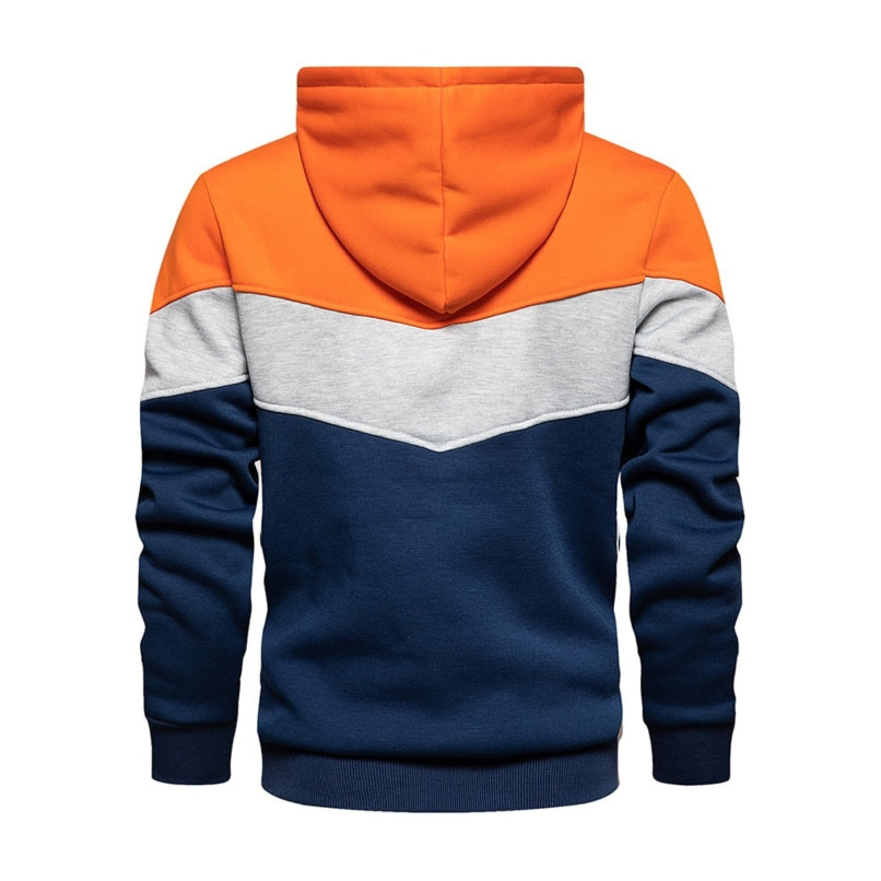 Men's Colour Block Pullover Hoodie