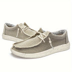 Herren-Freizeitschuhe aus Canvas mit Schnürsenkeln