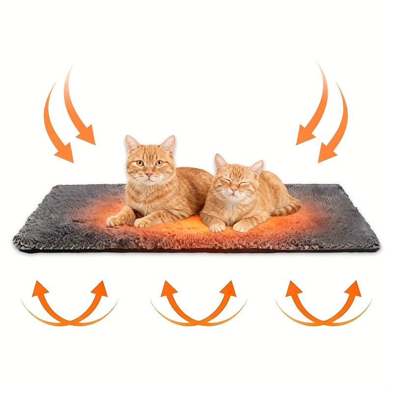 Self-Warming Plush Pet Mat