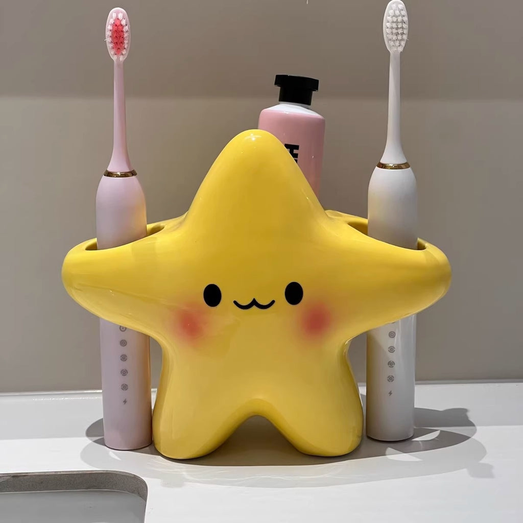 Star-Shaped Electric Toothbrush Holder