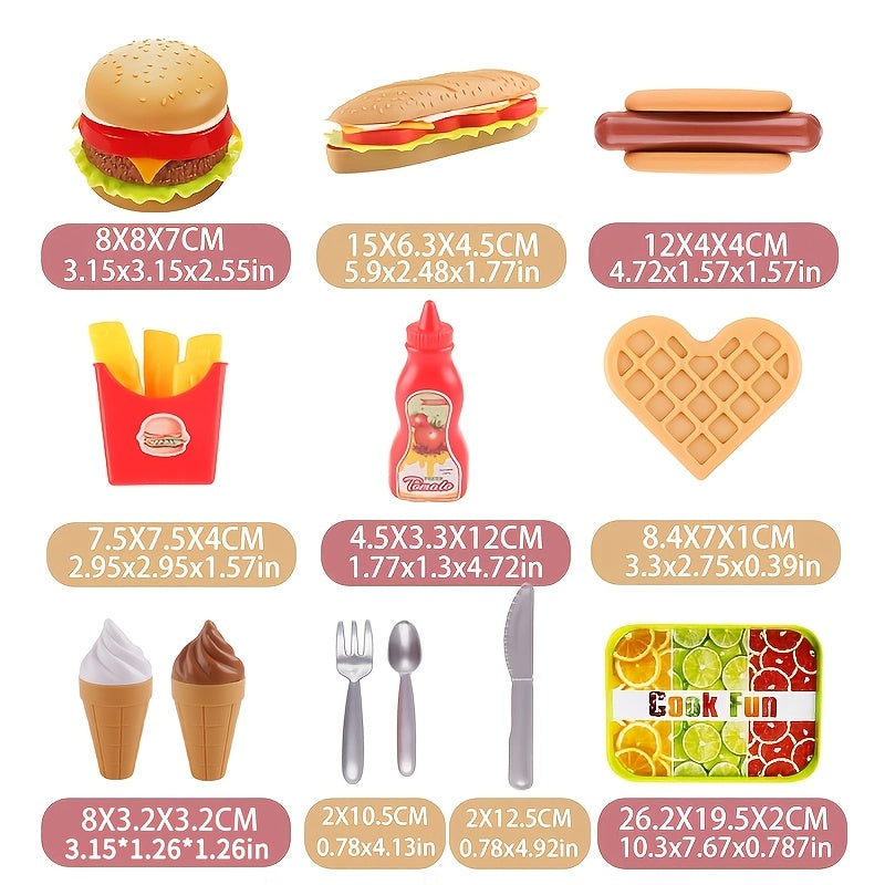 Pretend Fast Food Play Set