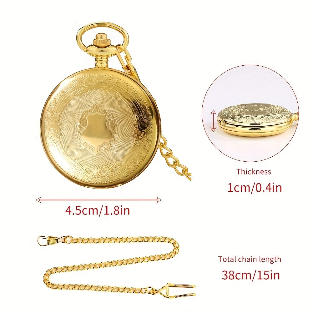 Reloj de bolsillo vintage con números romanos