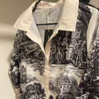 Dam Vintage Tryckt Tunika Klänning för Elegant Vardagsstil på Sommaren