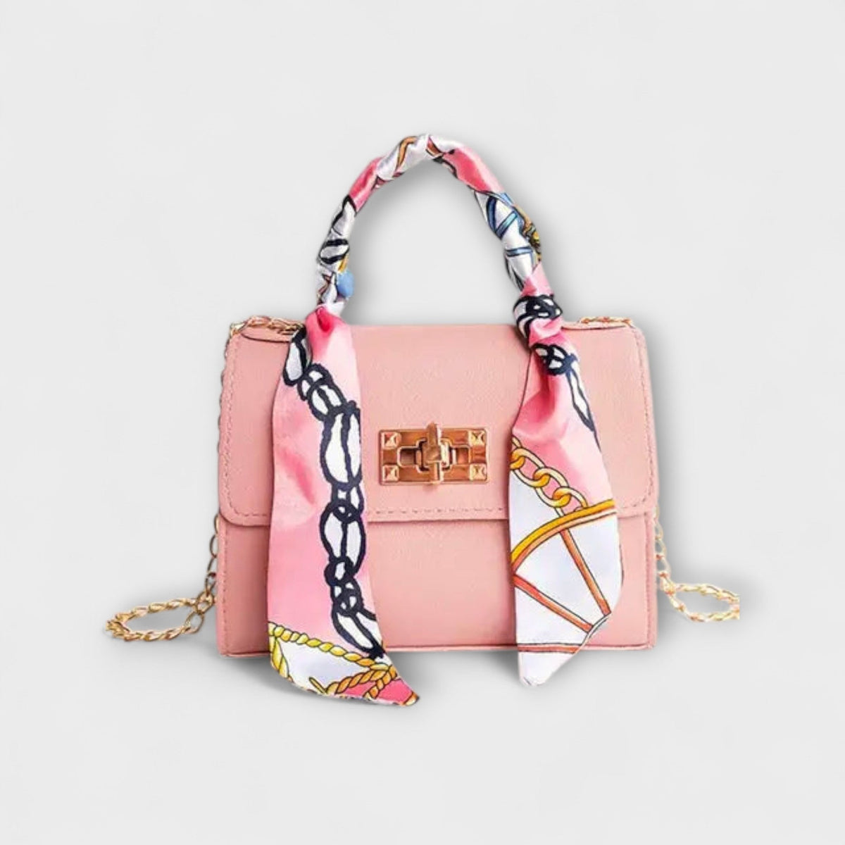 Crossbody-taske med tørklædehank til kvinder