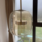 Retro Tinted Glass LED Pendant Light