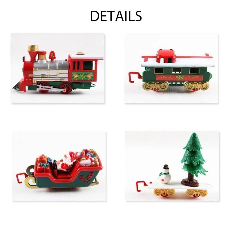 Set di trenino giocattolo per albero di Natale FestiveRail