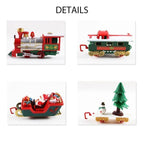 Set di trenino giocattolo per albero di Natale FestiveRail