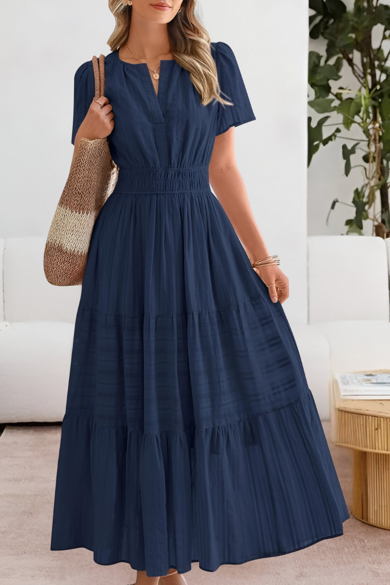 Robe d’été midi fluide pour femme