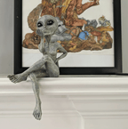 Decorative Sitting Alien Figurine
