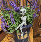 Decorative Sitting Alien Figurine
