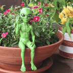 Decorative Sitting Alien Figurine