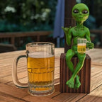 Decorative Sitting Alien Figurine