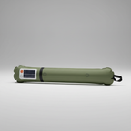 Oppustelig solcelledrevet LED-campinglampe med USB-opladning