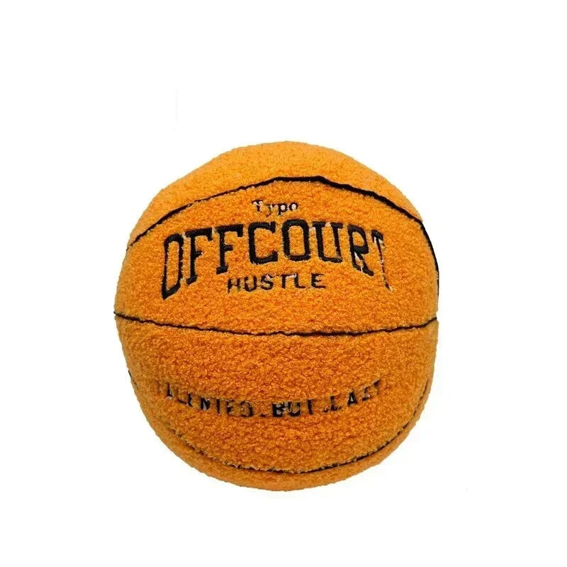 Mjuk dekorationskudde med basketmotiv