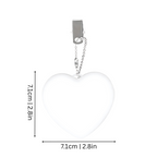 Heart-Shaped Touch-Sensitive LED Keychain Light