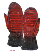 Heated Winter Mittens with Adjustable Wrist Strap