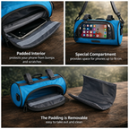 Fahrradlenkertasche mit Handyhalterung und Touchscreen-Funktion