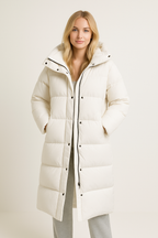 Women’s Quilted Hooded Longline Coat