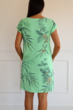 Robe d'été pour femmes en mélange de lin avec poches pour un usage quotidien