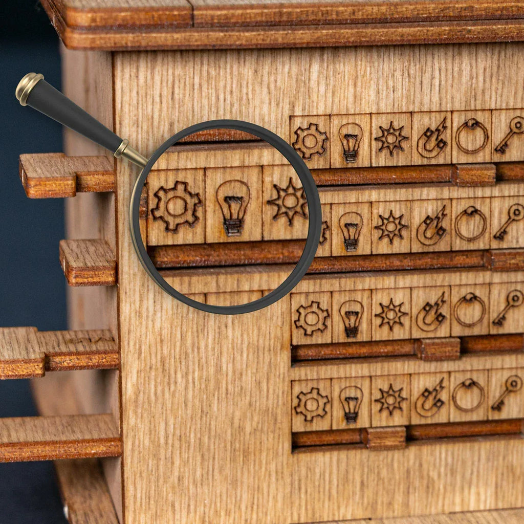 Boîte casse-tête en bois QuantumCat de type escape game