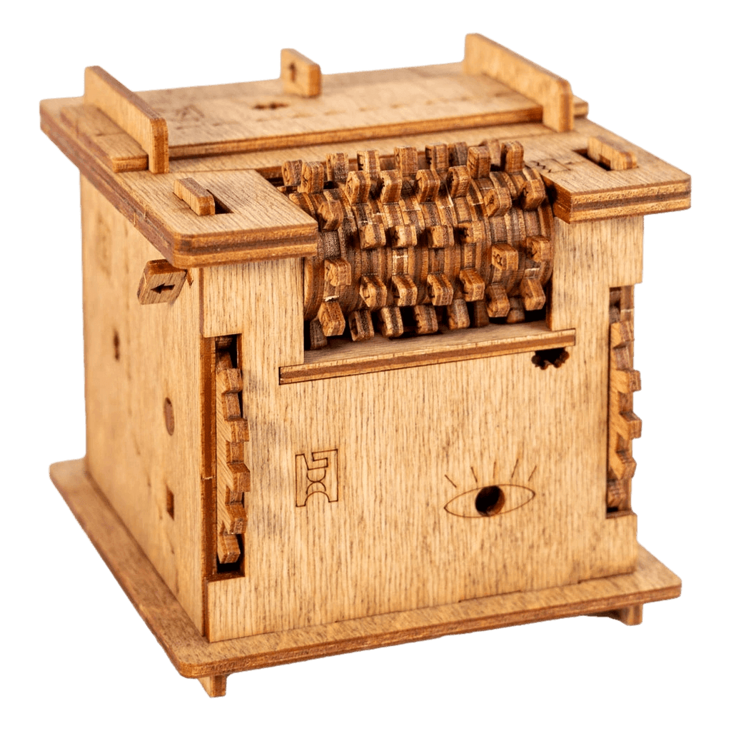 Boîte casse-tête en bois QuantumCat de type escape game