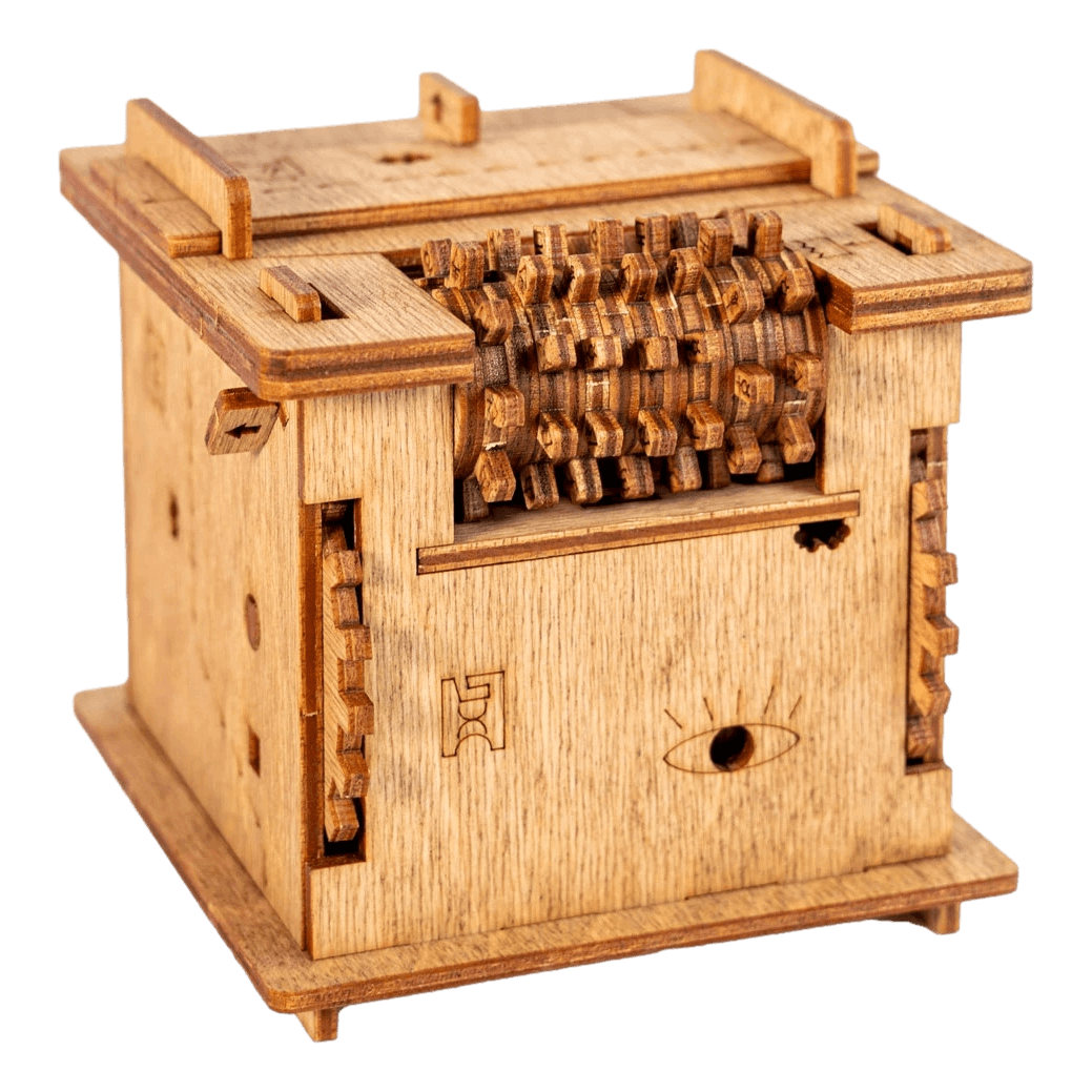 Boîte casse-tête en bois QuantumCat de type escape game